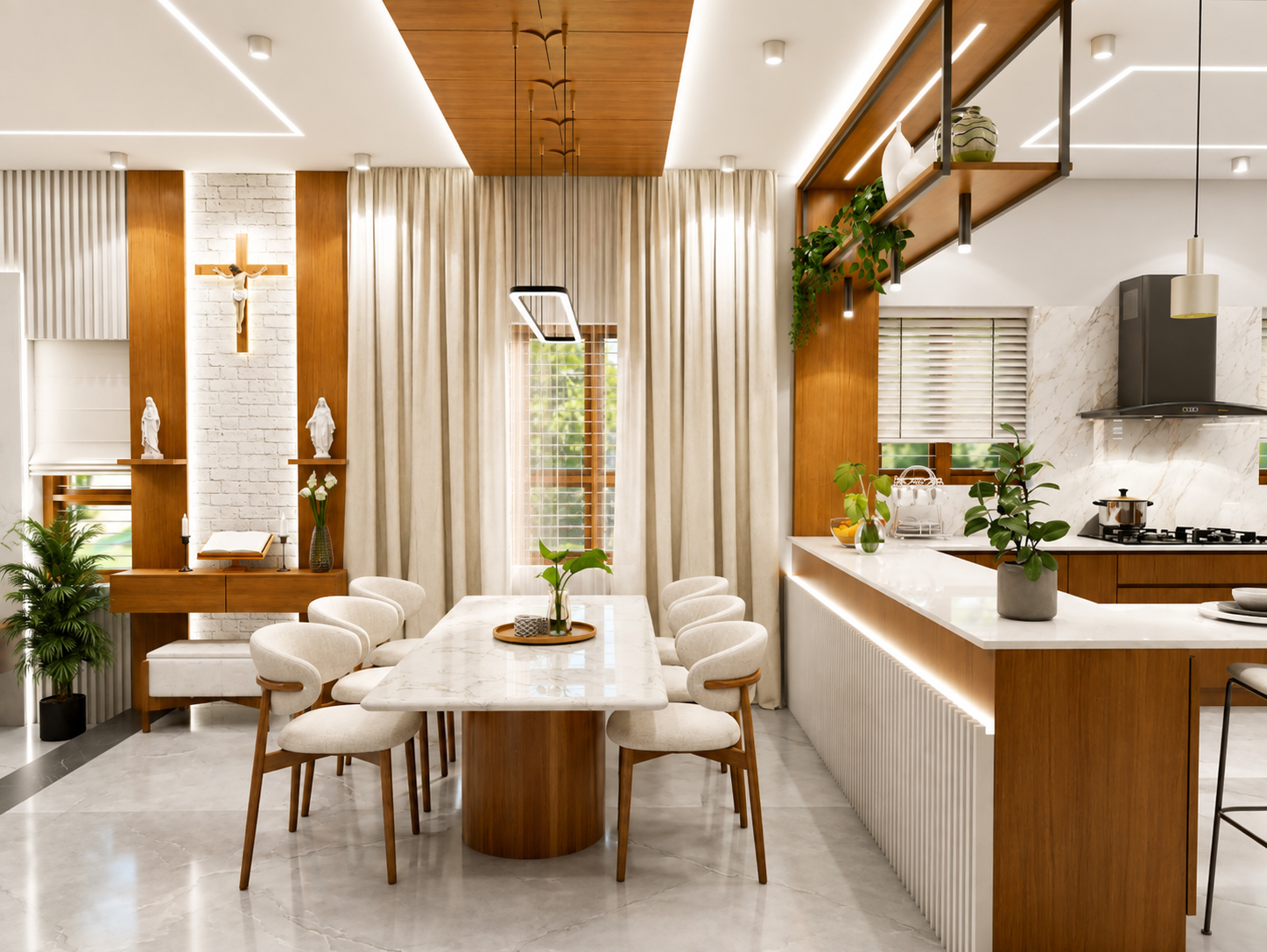 Contemporary complete home interior
