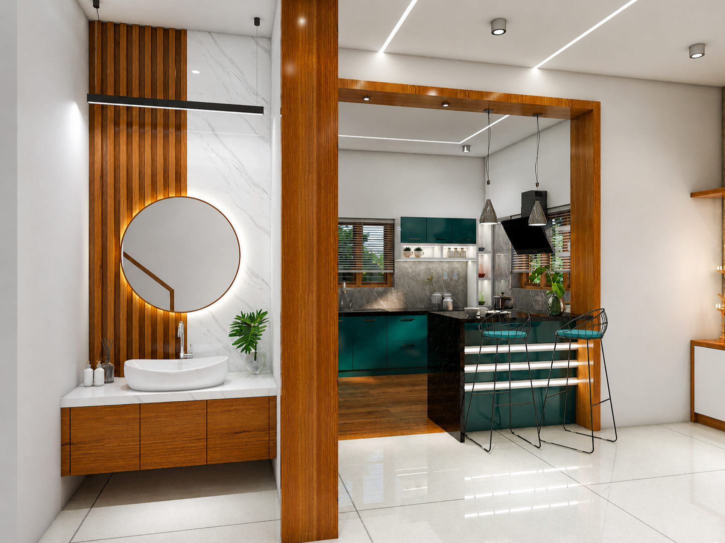 Elegant modular kitchen interior design