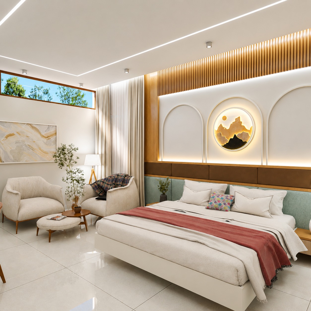 Modern bedroom interior design